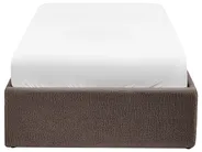 Ottoman Bed without Headboard DINAN Boucle Taupe 90 x 200 cm (EU Single)_1065116