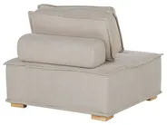 Modular Living Room Set 4 Seater TIBRO Fabric Light Beige_825928