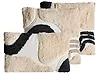 Dekokissen 3er Set ALSTONIA 30 x 50 cm 45 x 45 cm Baumwolle Schwarz Abstraktes Muster