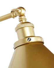 Set of 2 Wall Lamps NARVA Adjustable Metal Gold_879619