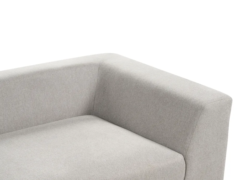 Sofa 3-Sitzer LERMON Stoff Hellgrau_898607