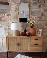 Sideboard mit 2 Türen PASCO Hellbraun_961617