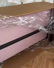 Schlafsofa 2-Sitzer BELFAST Stoff Rosa_1009119