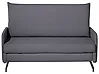 Schlafsofa 2-Sitzer BELFAST Stoff Grau