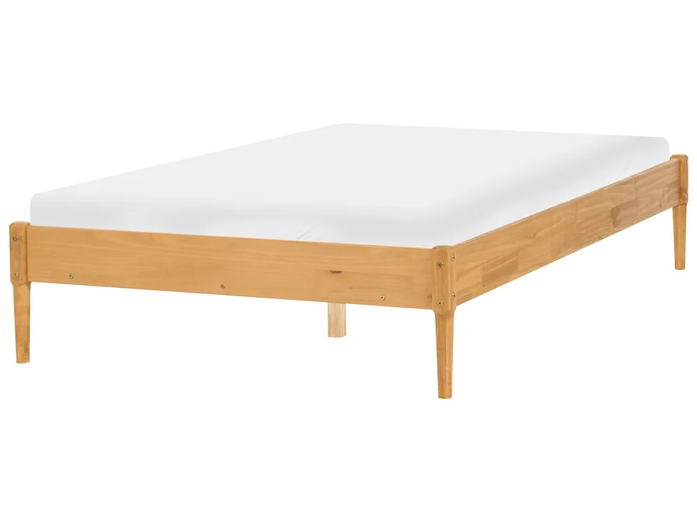 Bett ohne Kopfteil Kiefernholz VEYRAC 120 x 200 cm Hellbraun_1099074