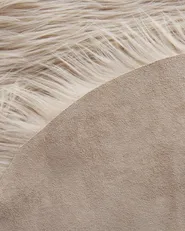 Kunstfellteppich MAMUNGARI Sandbeige 60 x 180 cm_826456