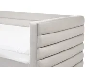Tagesbett mit Stauraum Samtstoff MEUDON 90 x 200 cm Grau_1022101