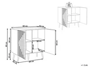 Schrank DALCROSS Braun / Schwarz_946821