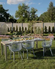 Set of 4 Garden Chairs PESARO Light Blue_1109946