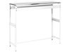 Outdoor-Bartisch MAENZA 120 cm 40 cm Metall Weiß