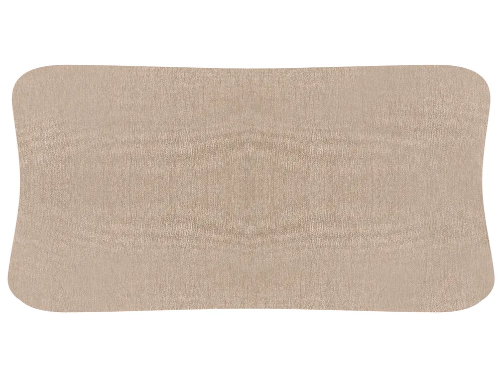 Living Room Set 4 Seater BOLGA Fabric Brown_1075735