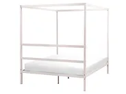 Himmelbett Metall LESTARDS 140 x 200 cm Hellbeige_1165379