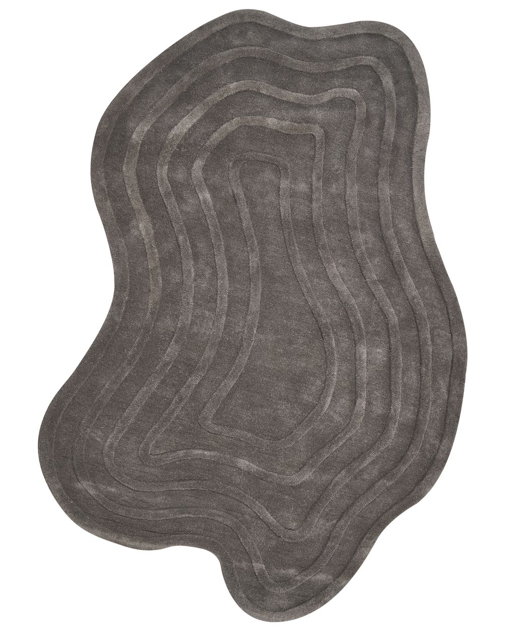 Rug SATNA Dark Grey 160 x 230 cm Wool