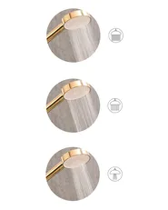 Shower Head and Hose Kit UYUCA 4-function Gold_1006428