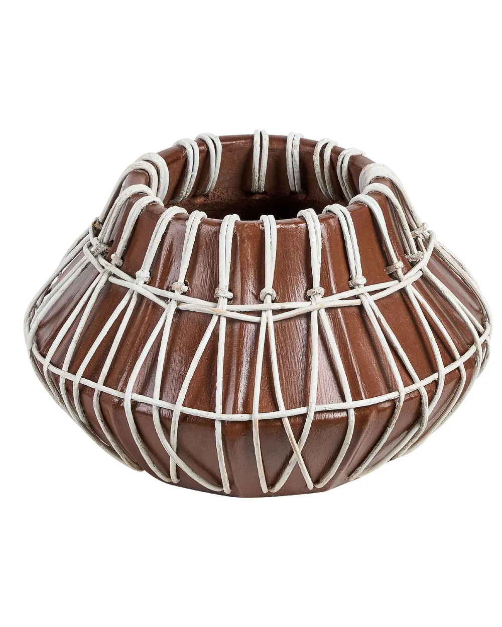 Dekovase KLUET 22 cm Keramik Braun