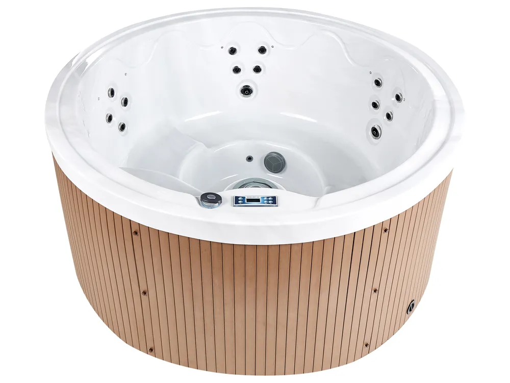 Outdoor Whirlwanne mit LED MARFIL Braun