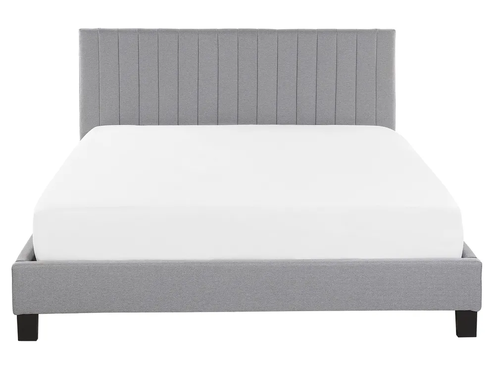 Bed Fabric POITIERS 160 x 200 cm (EU King Size) Light Grey_793432