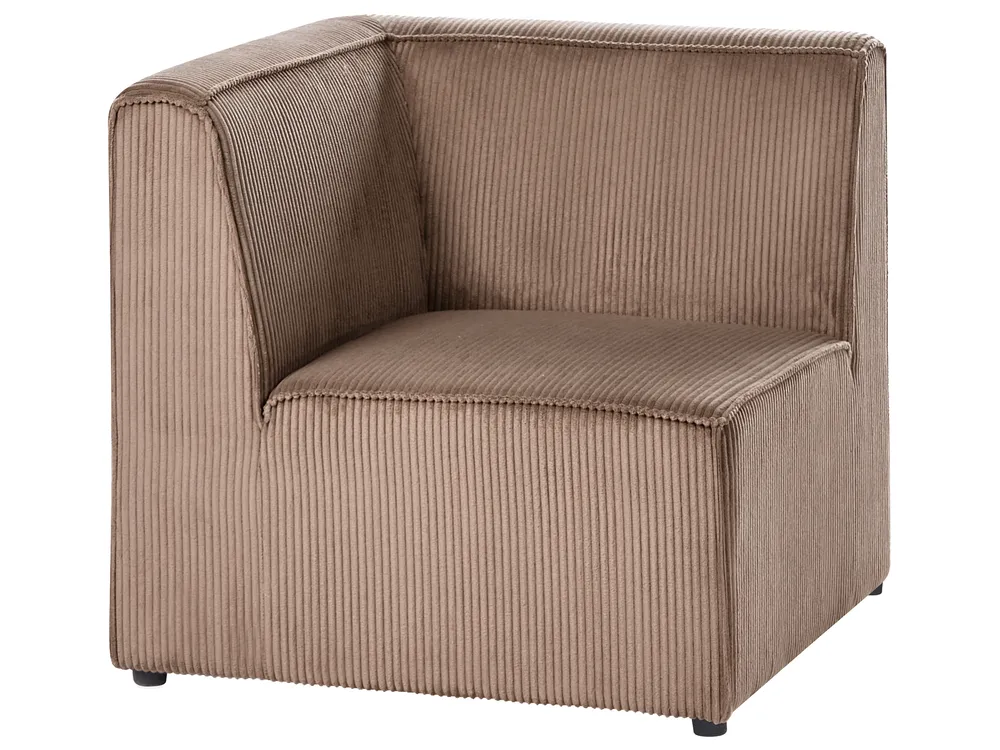 Eckmodul LEMVIG Cord Dunkelbeige linksseitig_1053207