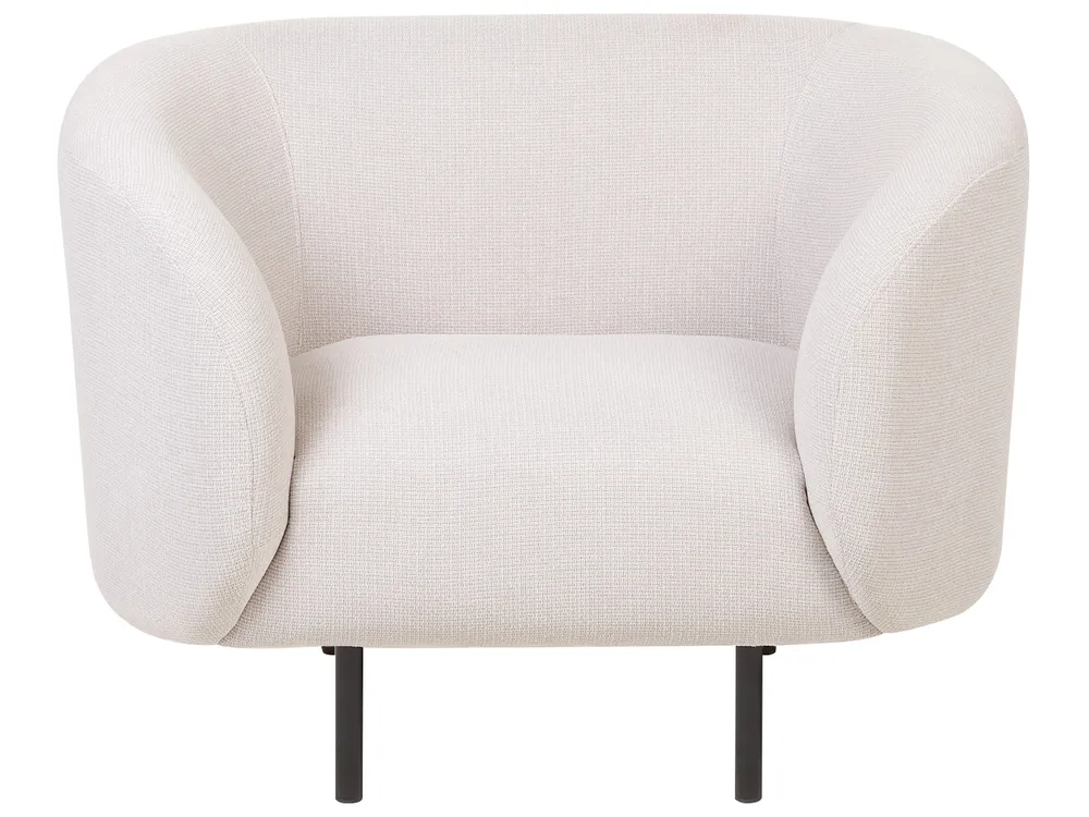 Living Room Set 3 Seater LOEN Fabric Light Beige_867511
