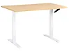 Schreibtisch manuell höhenverstellbar DESTINES 120 cm x 72 cm Hellbraun / Weiß