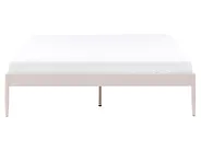 Bett mit Lattenrost Metall VAURS 160 x 200 cm Hellbeige_1165420