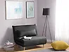Single Sofa Bed SETTEN Fabric Dark Grey