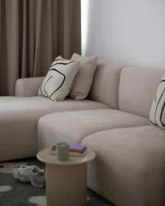 Modular Corner Sofa HEDE Fabric Light Beige Right Hand_1170170