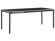 Ausziehbarer Esstisch AVIS Schwarz 140/190 cm 90 cm_792987