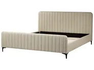 Bett mit Lattenrost Bouclé LUNAN 180 x 200 cm Beige_960730