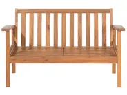 Lounge Set mit Tisch und Ottomane 4-Sitzer MANILA Akazienholz Hellbraun_803174