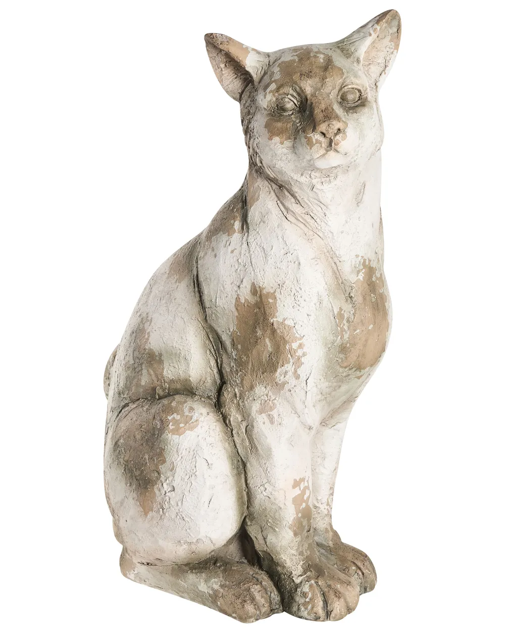 Gartenskulptur OFFIDA Katze Beige