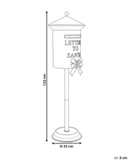 Božićna poštanska kutija UTSJOKI 122 cm Crveno_1173684