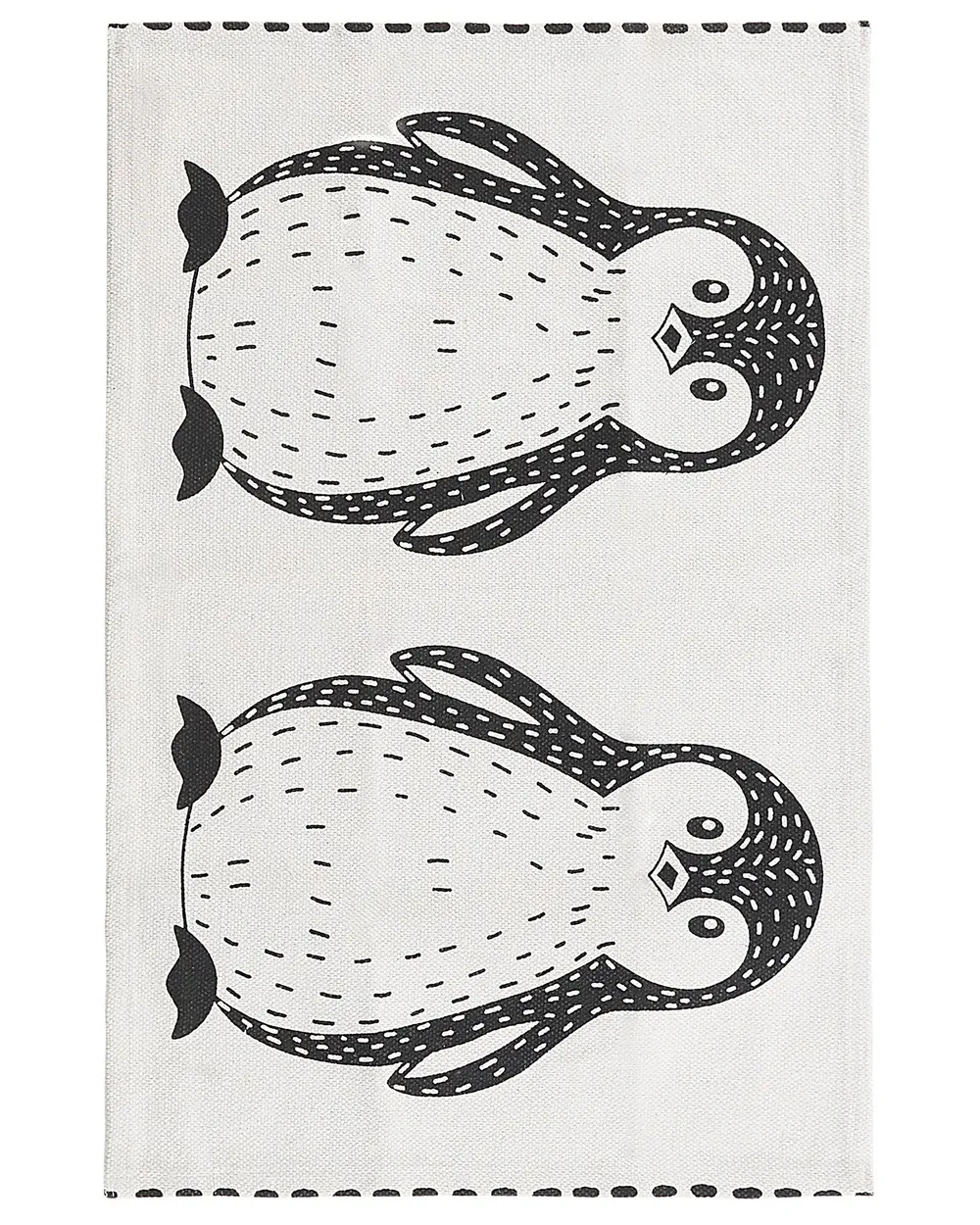 Kinderteppich HAJDARABAD Weiß 60 x 90 cm Baumwolle
