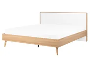Bed SERRIS 160 x 200 cm (EU King Size) Light Brown_748349