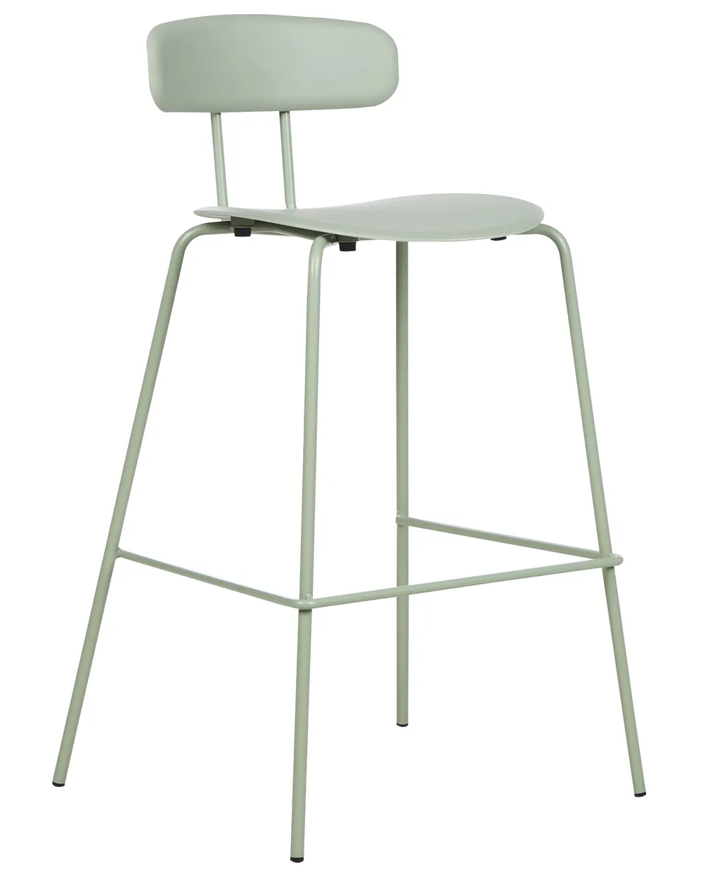 Set of 2 Bar Chairs SIBLEY Light Green_902794