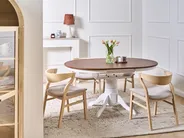 Ausziehbarer Esstisch AKRON Braune Esche 106/150 cm 106 cm Holz_996817