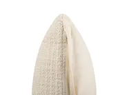 Dekokissen 2er Set PELLAEA 45 x 45 cm Baumwolle Hellbeige Geometrisches Muster_840355
