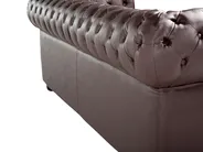 Living Room Set 4 Seater CHESTERFIELD Leather Brown_769458