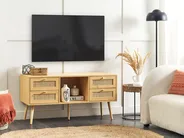 TV-Möbel PEROTE Rattan Hellbraun_841336