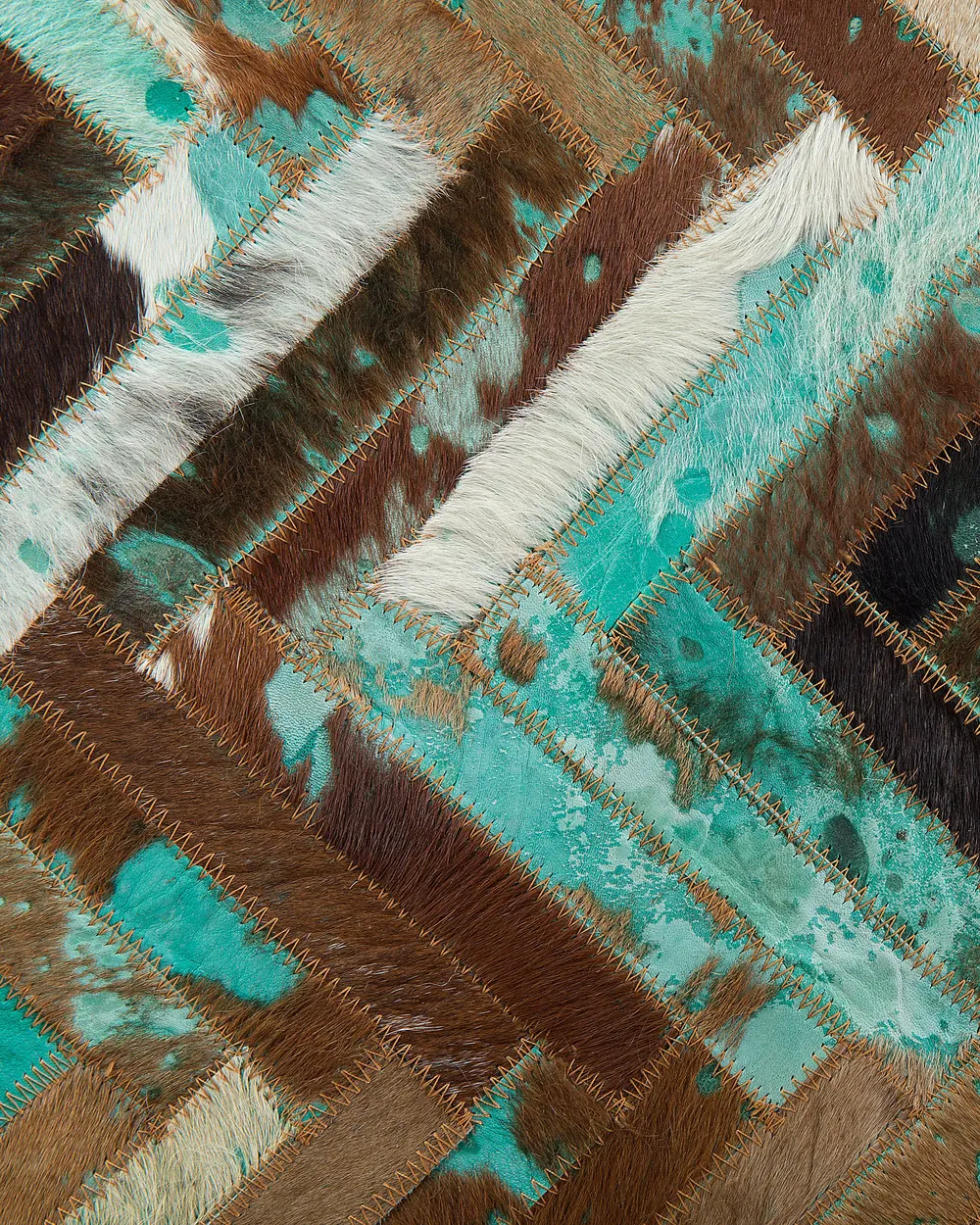 Rug AMASYA Brown 160 x 230 cm Leather_494453