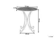 Bistro Table CILENTO 71 cm 71 cm Metal Grey_763383