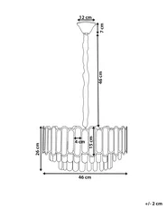Kronleuchter AGUARICO Glas Messing_1006034