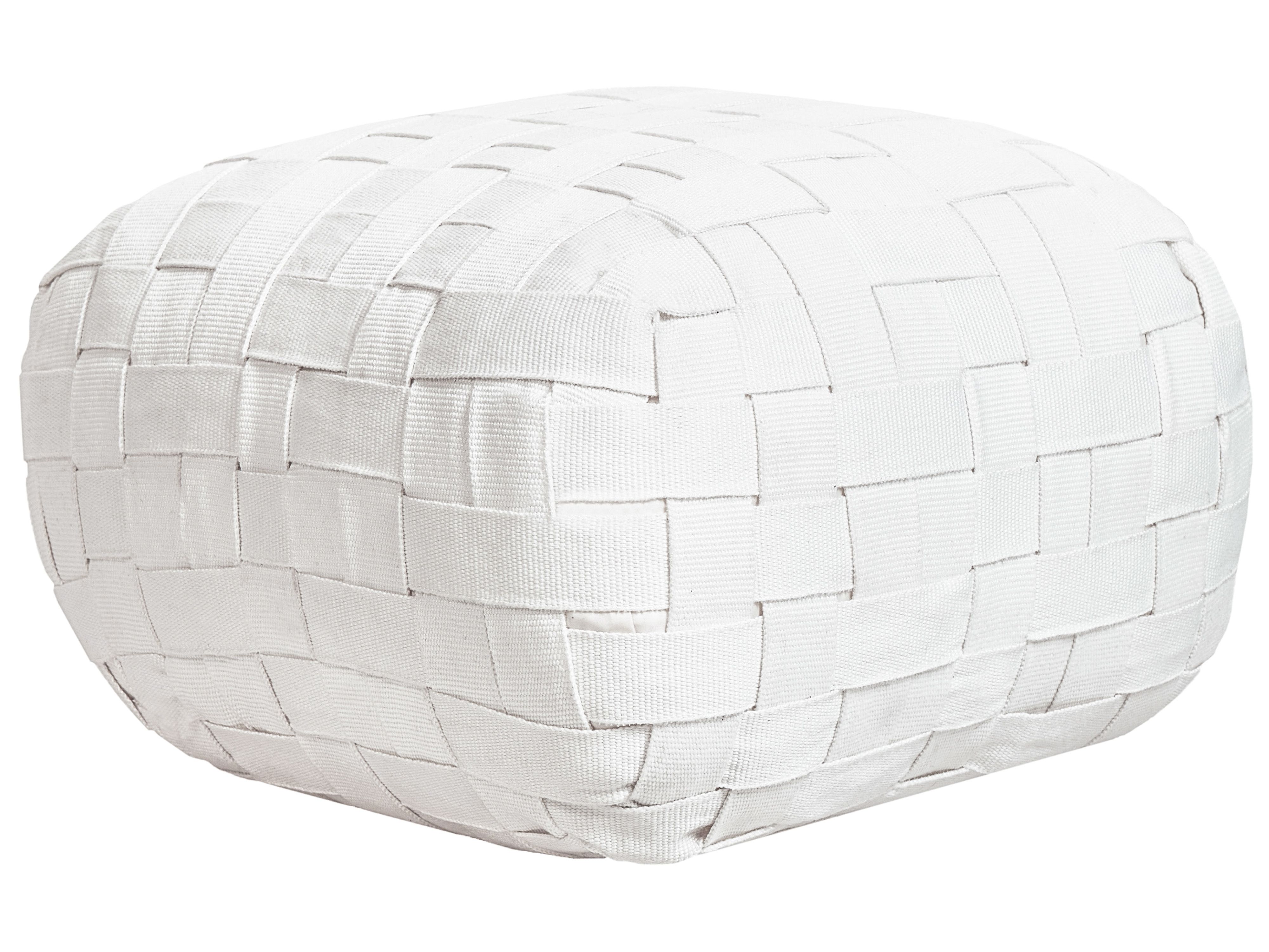 Pouf BODLA Kunststoff Weiß