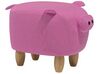 Tierhocker PIGGY Schwein Stoff Rosa