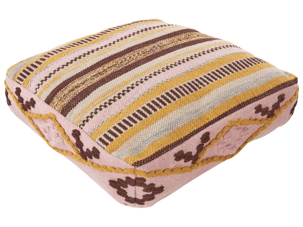 Pouf MAPLE Baumwolle Bunt