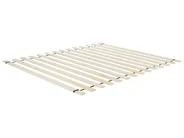 Bed Faux Linen LESTRE 160 x 200 cm (EU King Size) Off-White_960918