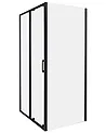 Duschkabine YORO 80 x 100 x 185 cm Schwarz