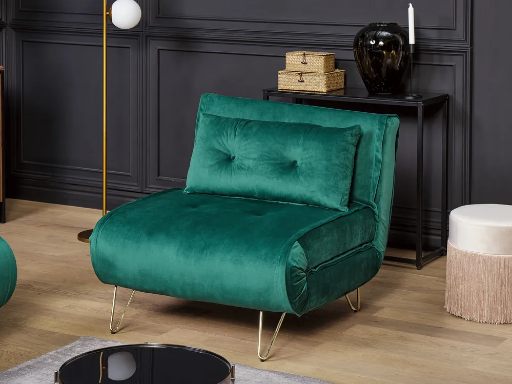 Sofa Set 3-Sitzer VESTFOLD Samtstoff Dunkelgrün_808883