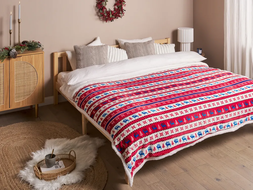Kuscheldecke REKA 200 x 220 cm Rot