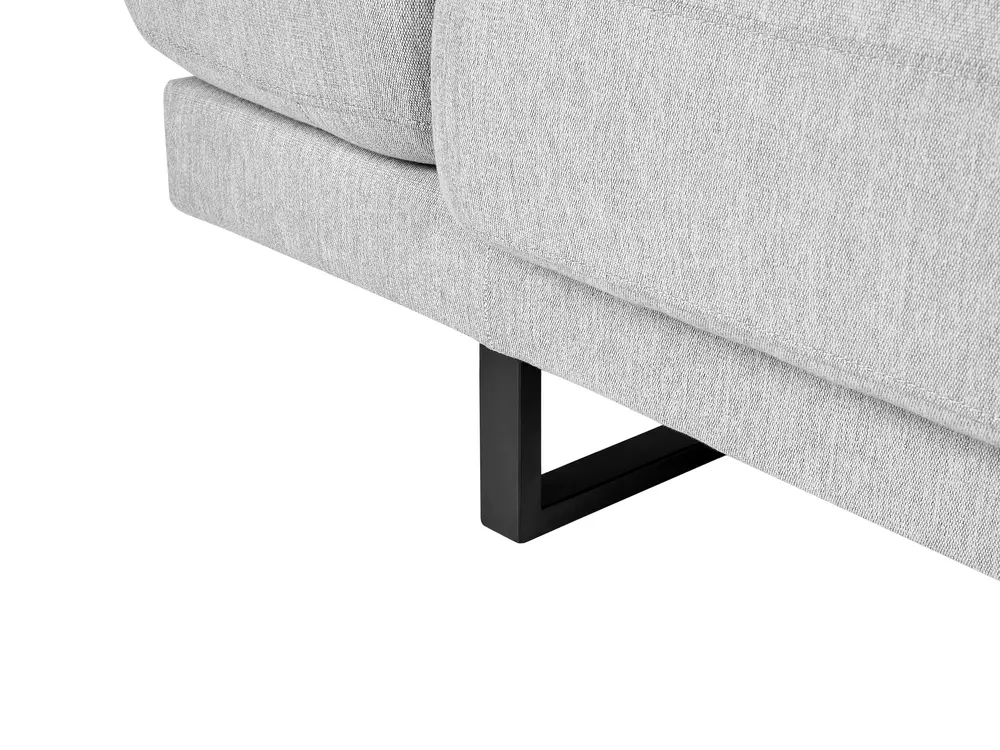 Ecksofa 4-Sitzer IKAST Stoff Hellgrau rechtsseitig_960069